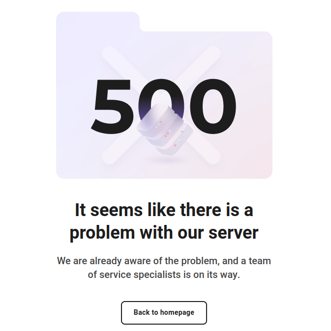 admitad.com 500 Error