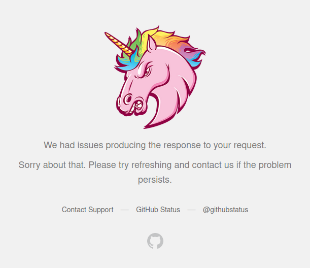 Github 500 Error