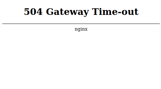 Habr 504 Gateway Time-out Error