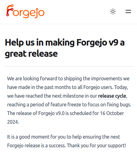 Forgejo просят помощи